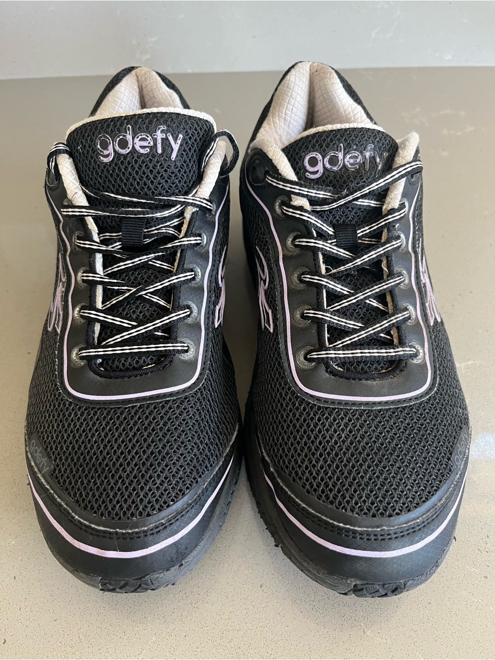 GDEFY Women’s 10 Black Purple Gravity Defyer Comfort Fit ION Athletic Shoes - Picture 5 of 12